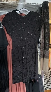 CARMEN MARC VALVO For Caché Vintage beaded Party Dress - Picture 1 of 3