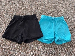 Wonder Nation Girls Light Blue & Black Shorts 4-5 - Picture 1 of 5