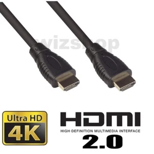 Cavo HDMI 2.0 4K 2K UHD Ultra HD @60Hz,da 0,5 a 15 metri TV Monitor Audio Video - Foto 1 di 3
