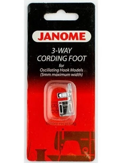 Genuine Janome 3-Way Cording Foot (Oscillating Hook) Part# 200126009 - Image 1 of 1