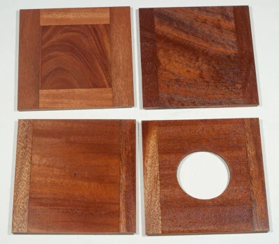 1 Lens board 5-11/16"x 5-3/4" for SENECA Improved Variation 4 8x10", of Mahogany - Image 1 of 2