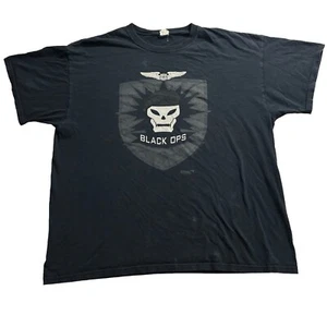 Call Of Duty Black Ops Skull Promo Shirt Mens XL Black Xbox PlayStation Faded - Picture 1 of 8