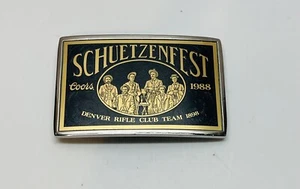 Hebilla de cinturón Schuetzenfest Denver Rifle Club Team Coors edición limitada 277/400 - Imagen 1 de 3