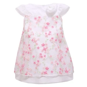 8816R vestito bimba SIMONETTA MINI abito rosa/bianco dress kid - Bild 1 von 4