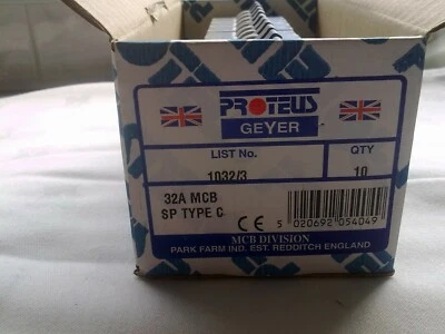 NEW 32A PROTEUS GEYER MCB (Free Delivery)