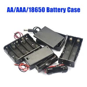 AA/AAA/CR2032 x 1 2 3 4 6 8 Battery Holder Case Enclosed Box Switch With Leads - Picture 1 of 10
