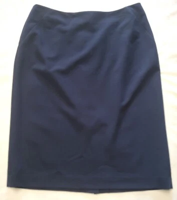 Falda lápiz para mujer Tommy Hilfiger azul marino con abertura en la espalda talla 6 nueva con etiquetas Foto 1 de 4