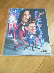 BAM! Impresión artística de Bill & Ted Face The Music 8x10 #1125/2200 firmada por el artista certificado de autenticidad - Imagen 1 de 2