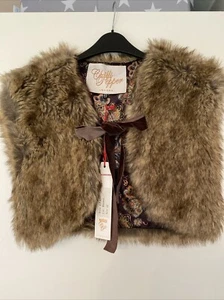 Chilli Pepper Faux Fur Jacket Size 10 New - Picture 1 of 6