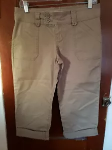 L.E.I. Pantalones cortos de mujer juniors beige 5 algodón spandex - Imagen 1 de 4