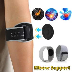 Tennis Elbow Brace Support Arthritis Tendonitis Golfer Arm Joint Pain Pad-Straps - Picture 1 of 16