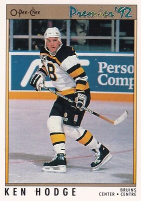 1991-92 O-Pee-Chee #41 Ken Hodge- Boston Bruins + (Yes 4 Free Mystery Cards) - Image 1 of 2