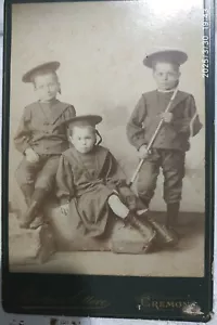 VINTAGE FOTO FOTO PORTRAIT KINDER FRÜHE 900 BERTANI ETTORE CREMONA - Bild 1 von 4