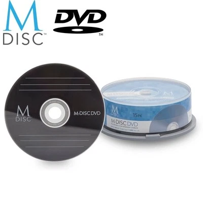 15 Pack Millenniata M-Disc DVD 4.7GB 4X HD 1000 Year Permanent Recordable Disc - Image 1 of 3