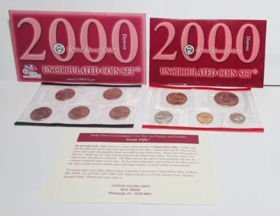 2000 Denver US Mint Uncirculated Coin Set With OGP 10 Coins 204 - Image 1 of 4