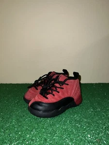 Nike Air Jordan 12 Retro TD Reverse Flu Game Red 850000-602 Size 8C - Picture 1 of 6