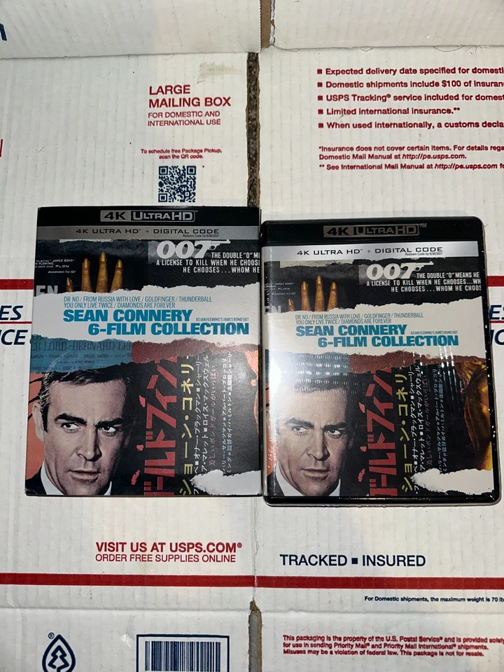 James Bond: Sean Connery 6-Film Collection (4K UHD Blu-ray) new sealed - Image 1 of 4