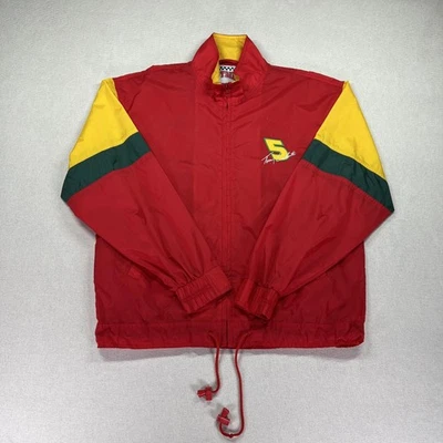 Chaqueta de Colección Años 90 Terry Labonte Para Hombre Mediana Roja NASCAR Racing Nuez moscada Nylon #5 Foto 1 de 4