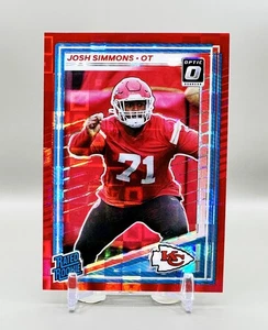 2025 Panini Donruss Optic Rated Rookie #368 (Red Pandora) JOSH SIMMONS - Bild 1 von 2