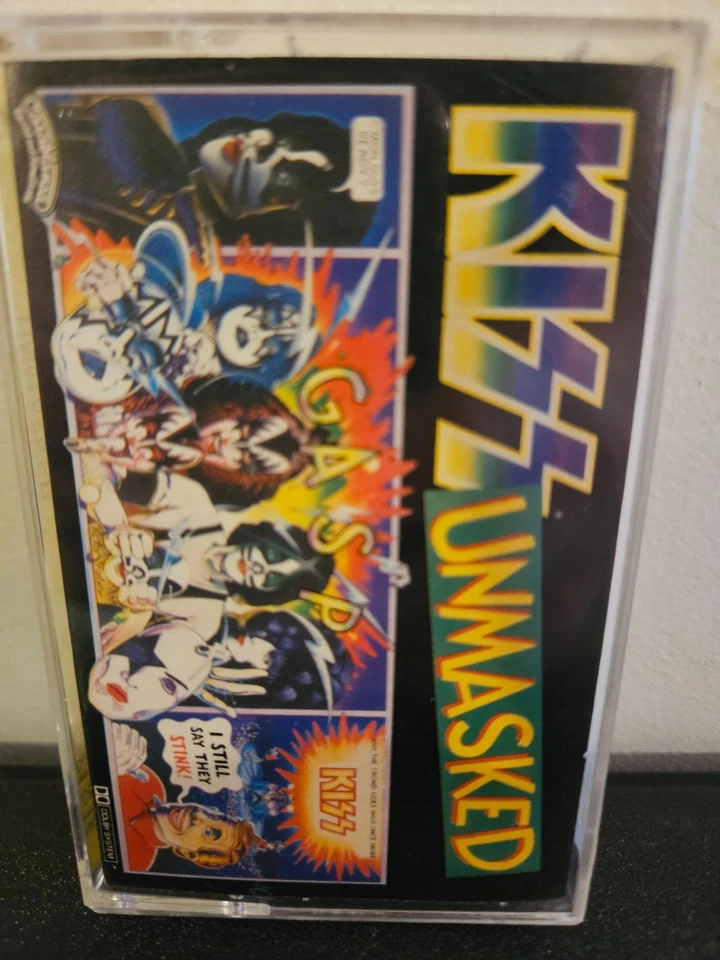 KISS Unmasked 1980 CASSETTE TAPE PAUL STANLEY GENE SIMMONS HARD ROCK - Image 1 of 4