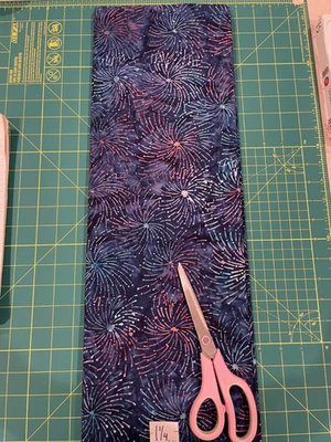 Batik Fabric Remnant - 100% cotton - #R-119 - 1  1/4yds - Image 1 of 2