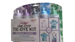Tulip One-Step Tie-Dye Kit Mermaid 5-Color Fabric Dye Set 30 Projects New Craft - Picture 1 of 2