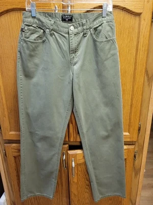 Sage Green Strait Leg Jeans By Polo Jeans Co. Ralph Lauren Sz 8 Excellent Condtn - Image 1 of 4