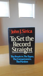 To Set the Record Straight by John J. Sirica, Signed,  1979 1st/1st HC/DJ - Imagen 1 de 7