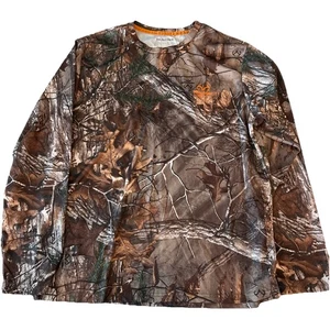 Vintage Cabelas Mossy Oak Camo T Shirt Light Hunting Shirt Medium - Picture 1 of 7