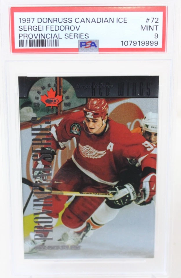 1997 Donruss Canadian Ice #72 Sergei Fedorov Provincial Series PSA 9 #'ed 750 - Image 1 of 4