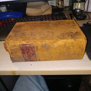 1843 The Revised Statutes of the State of Indiana antique leather book ornate - Picture 1 of 10