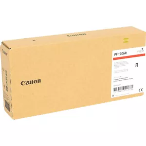 Serbatoio inchiostro rosso originale Canon PFI-706R 6687B001 bulk MHD 2019-2020 - Foto 1 di 1
