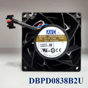 1X NEW AVC DBPD0838B2U 8038 8CM 12V 3.6A PWM Ball Bearing Server Cooling Fan - Picture 1 of 4