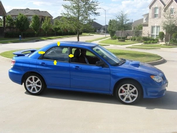 04-07 SUBARU IMPREZA SEDÁN PASAJERO PUERTA TRASERA DERECHA TINTADA VENTANA CRISTAL SOLAMENTE Foto 1 de 1