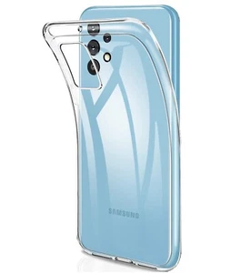 COVER CUSTODIA PER SAMSUNG GALAXY A32 4G IN SILICONE TPU TRASPARENTE ULTRA SLIM - Imagen 1 de 11