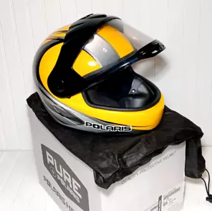 Polaris Yellow & Silver Snowmobile Helmet Model #285441406 (Size L) - Bild 1 von 6