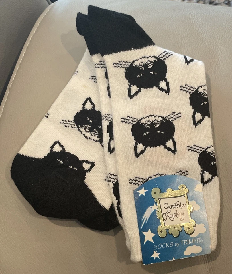 "Винтажные носки ""кошки"" Cynthia Rowley от Trimfit размер 9-11" - Изображение 1 из 4