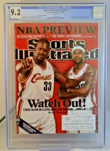 Sports Illustrated #v111 #16 October 26 2009 LeBron James Shaq CGC 9.2 CROOM B1 - Picture 1 of 3