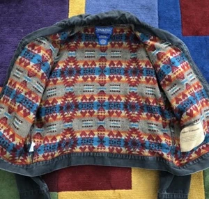 Pendleton Jacket Womens XXL High Grade Western Wear Aztec Wool Lined Boxy Fit - Picture 1 of 22