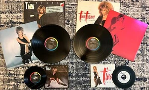 Tina Turner Lot Private Dancer Break Every Rule 12'' Vinyl + 2  7” 45rpm Pic EX - Picture 1 of 12