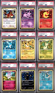 2013 POKEMON BLACK STAR PROMO SYLVEON COLLECTION SET OF PSA 8 EEVEELUTIONS - Picture 1 of 3