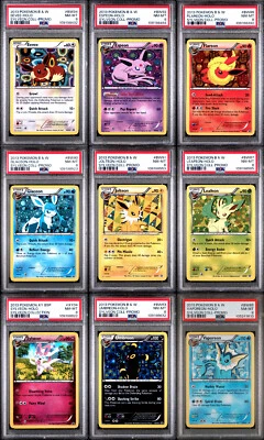 2013 POKEMON BLACK STAR PROMO SYLVEON COLLECTION SET OF PSA 8 EEVEELUTIONS - Image 1 of 3