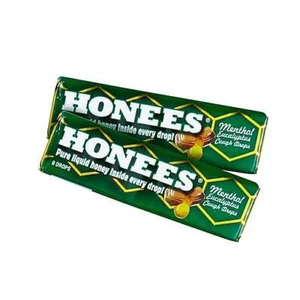 FRESH Honees Menthol Eucalyptus Honey Filled Candy 2 Single Bars - Picture 1 of 2