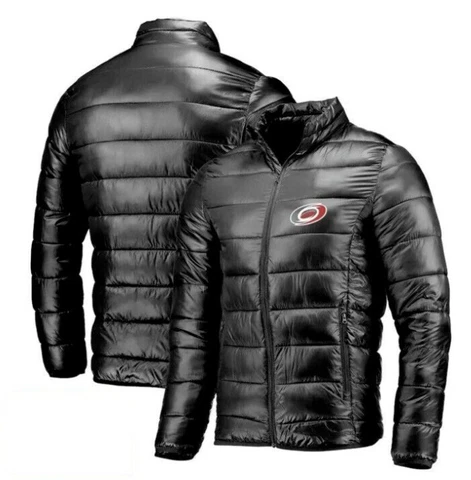 Carolina Hurricanes NHL Pro Rinkside Water Resistant Zip Quilted Jacket L XL Men Cover