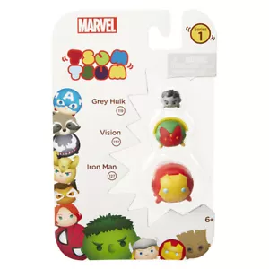 Marvel TSUM TSUM 3ER-Pack Serie 1 IRON MAN VISION GRAU HULK Minifigur Spielzeug - Bild 1 von 4