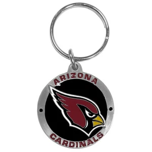 Arizona Cardinals 3-D Logo Metal Key Chain NFL Football (Round) - Picture 1 of 3
