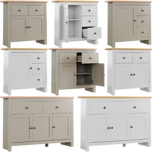 Arlington Sideboard Cabinet Cupboard Buffet Living Room Modern Storage Furniture - Picture 1 of 50