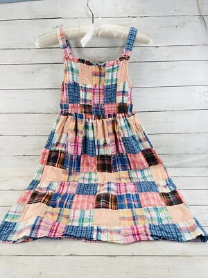 Maxi vestido de verano rosa a cuadros para niñas talla XL Cherokee Foto 1 de 4