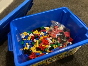 Vintage LEGO Set 3033 Blue Tub 1200+ Pieces 1998 VGC - Picture 1 of 6