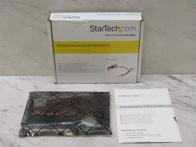 StarTech 40-Pin IDE PATA to SATA Adapter w/ Cables IDE2SAT 1062-00B Foto 1 de 4